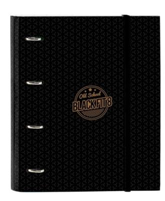 Ringmap BlackFit8 Old school Zwart Grijs 27 x 32 x 3.5 cm