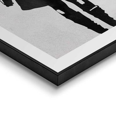 Reinders schilderij hout balloon girl 50x70cm black & white