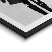 Reinders schilderij hout balloon girl 50x70cm black & white - thumbnail