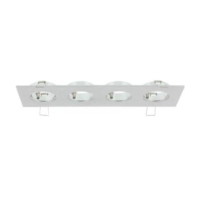 Luzern LED armatuur 4 voudig aluminium 876506 2700K