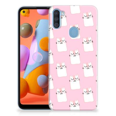Samsung Galaxy A11 | M11 TPU Hoesje Sleeping Cats