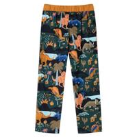 Kinderpyjama met lange mouwen dinosaurusprint 104 donkergroen - thumbnail