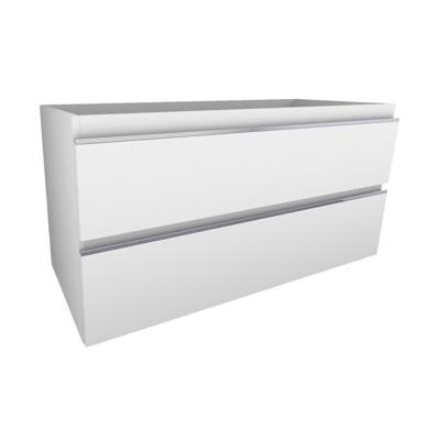 Tigris onderkast met 2 laden 100 x 46 cm glans wit