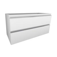 Tigris onderkast met 2 laden 100 x 46 cm glans wit - thumbnail