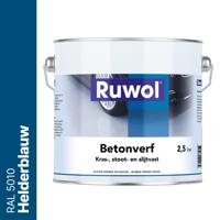 Ruwol Betonverf Helderblauw (RAL 5010) 2,5 liter - thumbnail