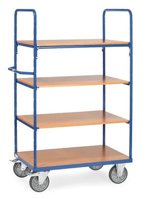 Fechtel Fetra Hauptartikel 8302 Etagewagen Universeel Staal Poedercoating Laadvermogen (max.): 500 kg Stralend blauw (RAL 5007)