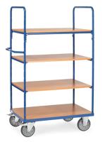 Fechtel Fetra Hauptartikel 8302 Etagewagen Universeel Staal Poedercoating Laadvermogen (max.): 500 kg Stralend blauw (RAL 5007) - thumbnail