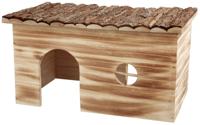 TRIXIE HUIS GRETE 2 UITGANGEN KONIJN SCHORSHOUT GEVLAMD 45X28X24 CM - thumbnail