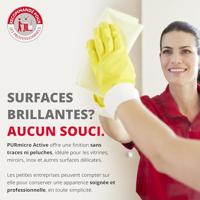 Vileda microvezeldoek Purmicro Active, pak van 5 stuks, geel - thumbnail