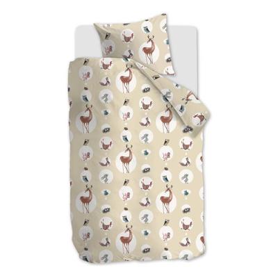 Beddinghouse Beddinghouse x Fiep Amsterdam Bosdieren Dekbedovertrek Yellow 140x200 cm