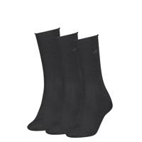 Calvin Klein Sokken Dames Roll Top 3-pack Zwart-35/38 - thumbnail