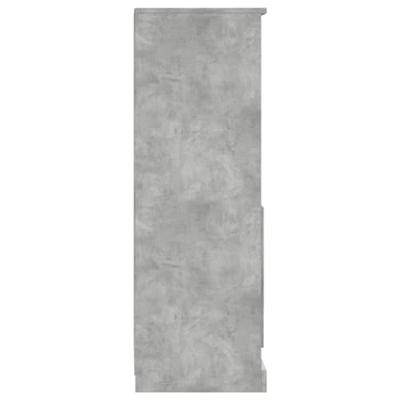 Hoge kast 36x35,5x103,5 cm bewerkt hout betongrijs