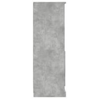 Hoge kast 36x35,5x103,5 cm bewerkt hout betongrijs - thumbnail