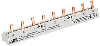 ABB 2CDL231001R1009 ABB PS3/9 1 stuk(s) 158 mm verzamelrail Phase busbar Aantal rijen 3 Grijs 3-polig 10 mm² 1 stuk(s)