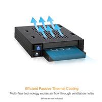 Icy Dock MB522SP-B 2x2,5 trayless hotswap mobile rack voor externe 3,5 - thumbnail