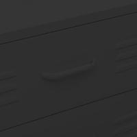 Ladekast 80x35x101,5 cm staal zwart - thumbnail