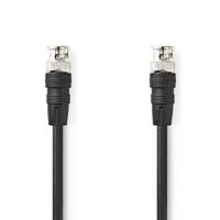BNC-Videokabel | BNC Male | BNC Male | Vernikkeld | 75 Ohm | 2.00 m | Rond | PVC | Zwart - thumbnail