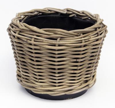 Plantenmand Drypot Rotan Grijs Ø27cm Plantenmand Drypot Rotan Grijs Ø27cm