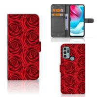 Motorola Moto G60s Hoesje Red Roses - thumbnail