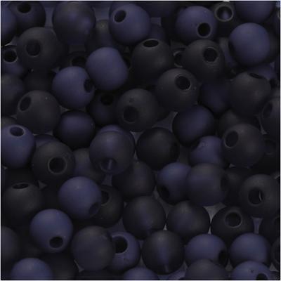 Creativ Company Plastic kralen, d 6 mm, gatgrootte 2 mm, ca. 150 stuk, blauw, 40 gr/ 1 doos