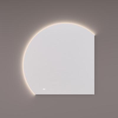 HIPP Design spiegel Moon-Line met Indirecte LED Verlichting - Ronding Links - Diameter 120 cm - 100B x 100H x 3D cm - Spiegelverwarming - Kleurenwissel - Touch Dimmer