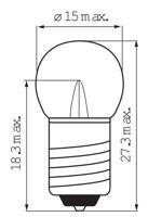 Lampje (voor) Edge 6V 0.45 Watt met schroefdraad - thumbnail