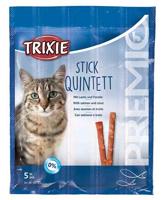 Snacks Premio Sticks-zwarte zalm met forel-droogvoer voor katten-5x5g - thumbnail