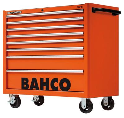 Bahco Gereedschapswagen &apos;classic&apos; C75 40" met 8 lades | rood | 986 mm x 501 mm x 1100 mm - 1475KXL8RED