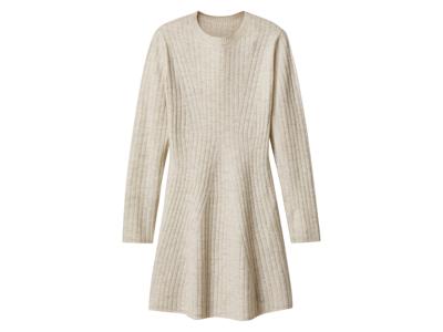 esmara Gebreide dames jurk (Wit, L (44/46)) esmara Gebreide dames jurk (Wit, L (44/46))