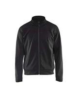 Blåkläder Service Sweatshirt met rits 33622526 | Zwart/Donkergrijs | Maat XXL - 7330509556023 - thumbnail