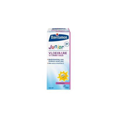 Davitamon Junior 1-3 Vloeibare Vitamines Framboos