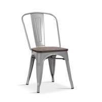 Stoel Lex Lichtgrijs - Set van 4 - thumbnail