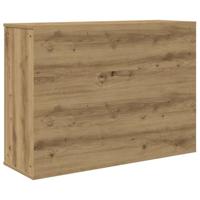 Dressoir 90x29,5x65 cm bewerkt hout artisanaal eikenkleur - thumbnail