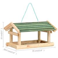 VidaXL Vogelvoeder 35x29,5x21 cm massief hout - thumbnail