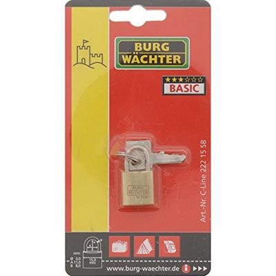 Burg Wächter 2951 Hangslot 15.00 mm Verschillend sluitend Messing Sleutelslot