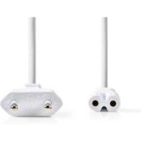 Voedingskabel | Eurostekker - IEC-320-C7 | 3,0 m | Wit - thumbnail