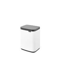Brabantia Bo afvalemmer 4 liter met kunststof binnenemmer white - thumbnail