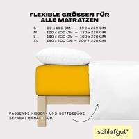 Schlafgut Schlafgut EASY Jersey Elasthan Hoeslaken M - 120x200 - 130x220 196 Yellow Deep - thumbnail