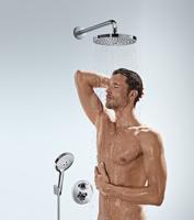Hansgrohe Handdouchehouder Porter S Wand Geborsteld Zwart Chroom - thumbnail