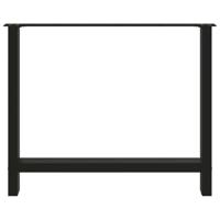 Salontafelpoten 2 st 100x(72-73) cm staal zwart - thumbnail