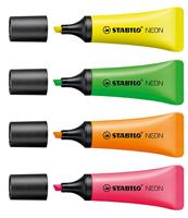 Markeerstift Stabilo Boss Original 4 neon kleuren - thumbnail