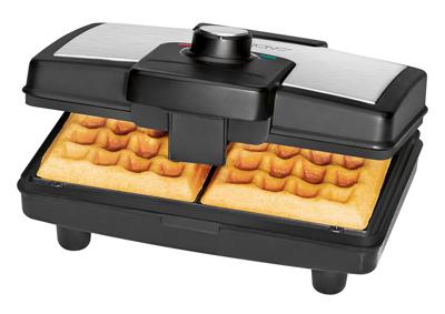 Clatronic WA 3606 wafelijzer 2 wafel(s) Zwart, Roestvrijstaal 800 W