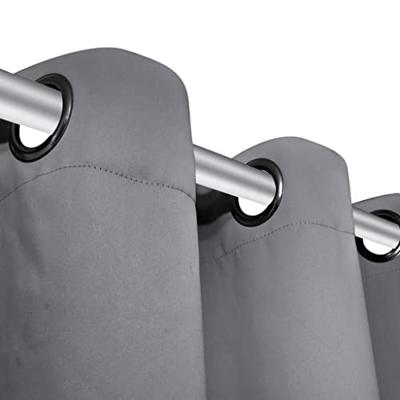 VidaXL Gordijnen met metalen ringen verduisterend 135x175 grijs 2 st VidaXL Gordijnen met metalen ringen verduisterend 135x175 grijs 2 st