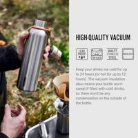 Black+Blum Geïsoleerde Waterfles Groot - 0.75Ltr - Oranje - thumbnail