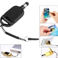 Multi-functionele hoog-gevoelige capacitieve Stylus Pen / Touch Pen met mobiele telefoonhouder voor iPhone Galaxy Huawei Xiaomi LG HTC en andere - thumbnail