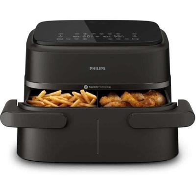 Philips 1000 series NA150/00 friteuse Dubbel 7,1 l 2450 W Heteluchtfriteuse Zwart