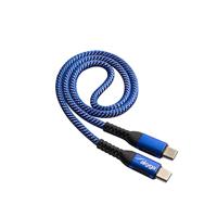 Akyga AK-USB-36 USB-kabel USB 2.0 USB-C stekker, USB-C stekker 0.50 m Blauw Gesleeved - thumbnail