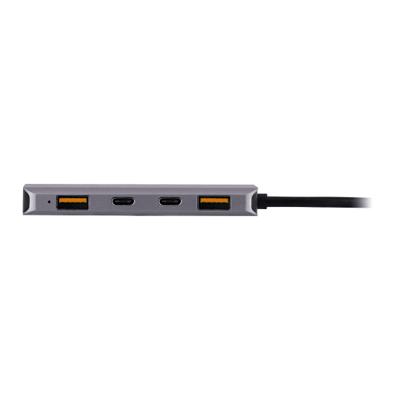 T'nB -5-in-1 hub - USB-C en USB-A met Power Delivery 100W - USB 3.2 (10Gbps)- Grijs