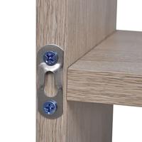 Muurkast 8 compartimenten eikenkleur - thumbnail