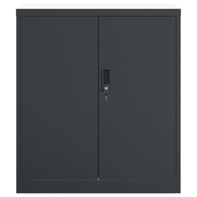 Archiefkast 79x40x90 cm staal antracietkleurig
